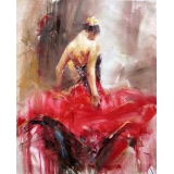 舞蹈題材(人物)系列- 舞姿1 (共9款)-y14121 畫作系列 - 油畫 - 油畫人物系列